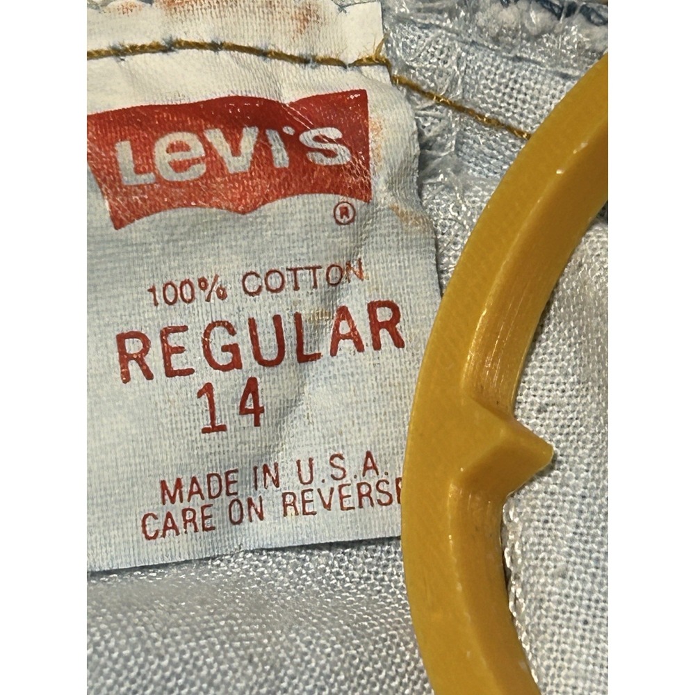 Levi's Youth Vintage 550 Relaxed Fit Jeans Orange Tab 1990s Sz 14 Regular - Picture 9 of 15